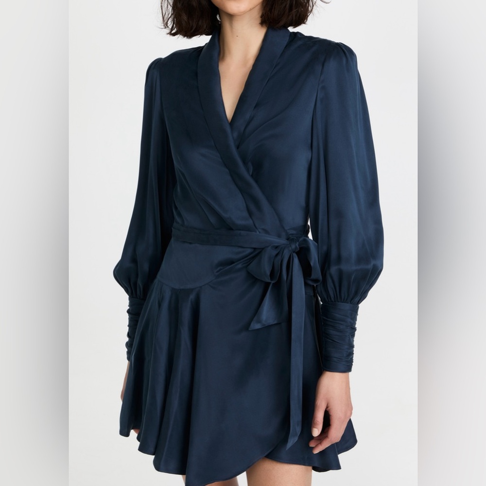 Zimmerman Silk Wrap mini dress 1